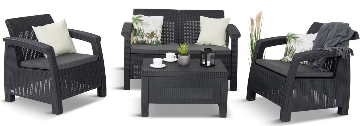 Brand New Patio-Garden Furniture Set for 4 person Rattan-effect
