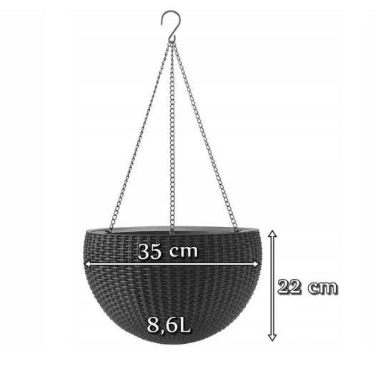 Hanging Sphere Planter flower pot, hanging, round